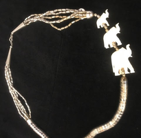 Silver Elephant Necklace 